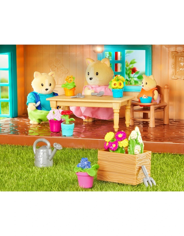 Lil Woodzeez - The Whiskerelli Cats Miniature Animal Figurine Set