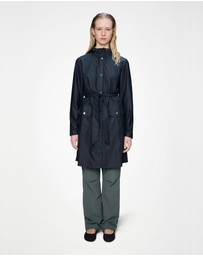 RAINS - Curve Women's Long Jacket Navy