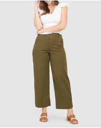 Spanx - Stretch Twill Cropped Wide Leg