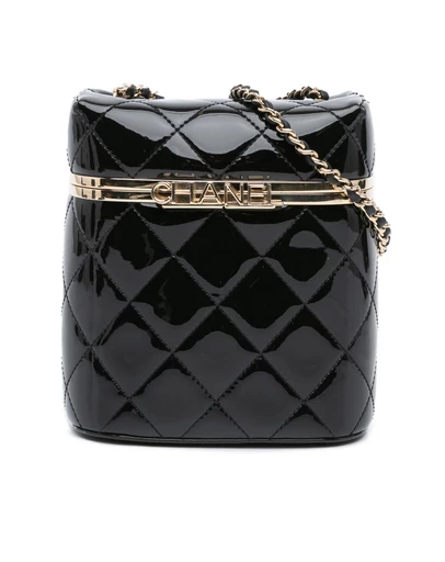 Pre-Loved by Azura Reborn - Pre-Loved Chanel Patent Leather Quilted Vanity Case
