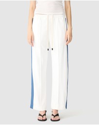 Bassike - Twill Stripe Detail Pants