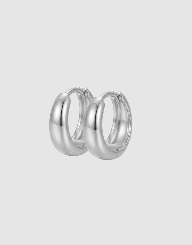 HOUSE OF SLANI - Classic Silver Selene Hoops
