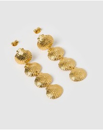 Miz Casa and Co - Seria Shell Drop Stud Earrings