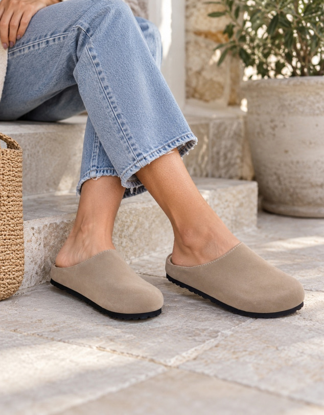 Human - Women's Saint Clog Sandal Mushroom Suede