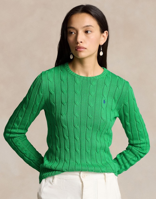 Polo Ralph Lauren - Cable-Knit Cotton Crewneck Sweater