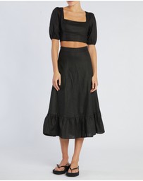 Amelius - Violetta Linen Crop Top