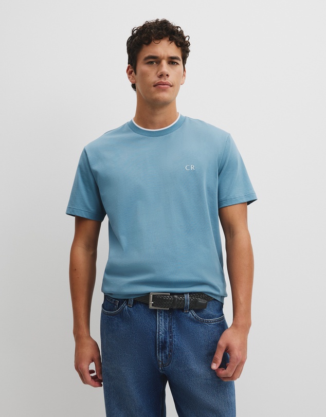 Country Road - Australian Cotton Cr Logo Tipped T-shirt