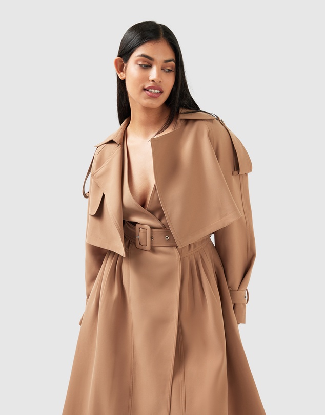 Belle & Bloom - Manhattan Cropped Trench