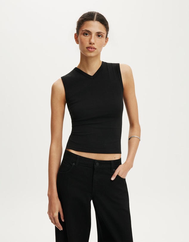 Cotton On - 90S V Neck Tank