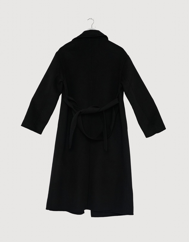 Revibe - Repaired AERE Chloe Double Faced Wool Blend Coat - AU 10