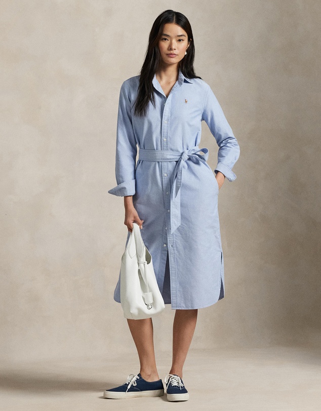 Polo Ralph Lauren - Belted Cotton Oxford Shirtdress