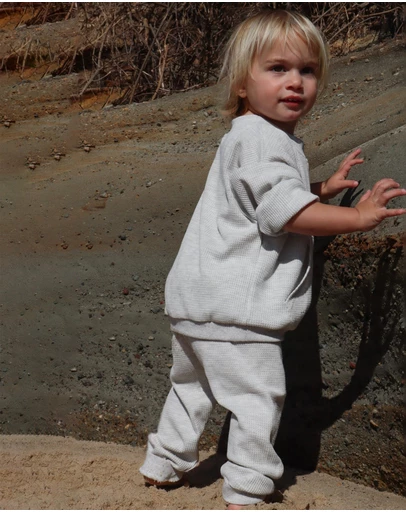 All Fenix - Mini Waffle Pants - Babies-Kids
