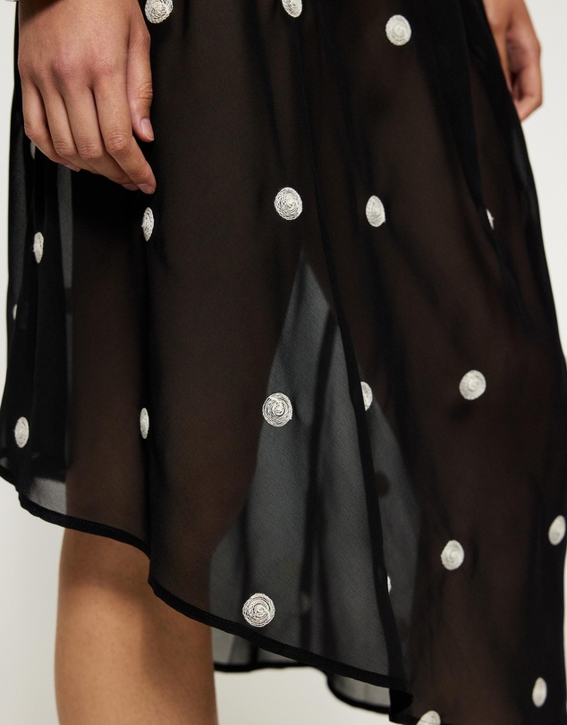 Lover - Andie Polka Dot Asymmetric Skirt
