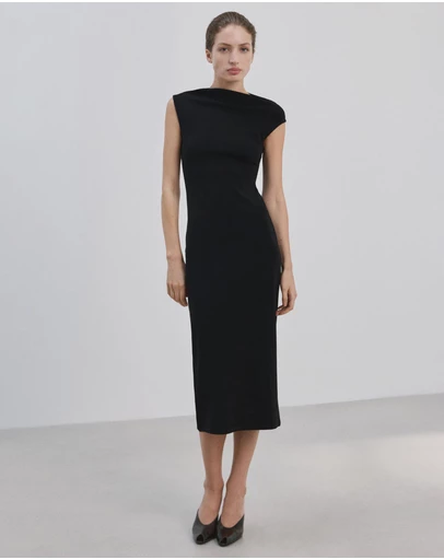M.N.G - Asymmetrical Midi-Dress