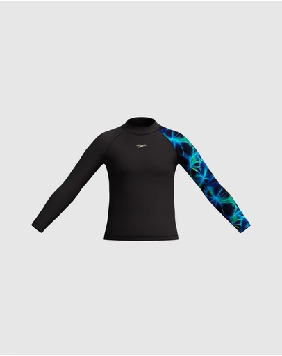 Speedo - Printed Long Sleeve Rash Top - Kids-Teens
