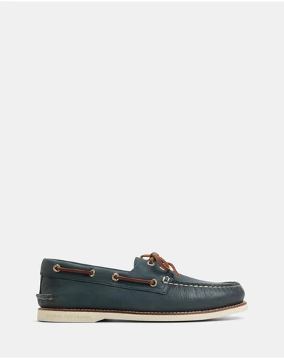 Sperry - Gold A/O 2-Eye Wide Leather Navy- Men's