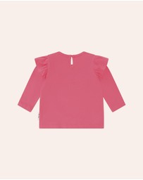 Huxbaby - Flower Field Bunny Frill Top - Babies-Kids