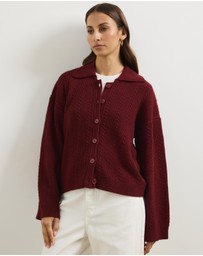 Atmos&Here - Nia Textured Knit Cardigan