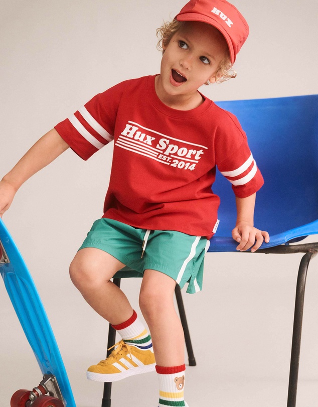 Huxbaby - Hux Sport Sporty Stripe Tee - Babies-Teens