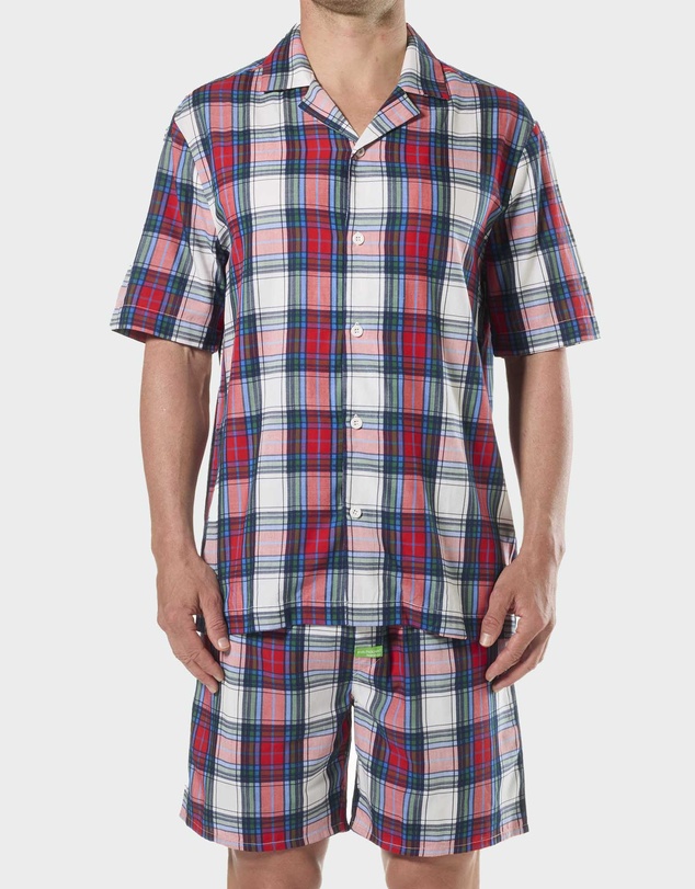 Mitch Dowd - Mitchdowd Mens Check Fam Jam Bamboo Pyjama Set
