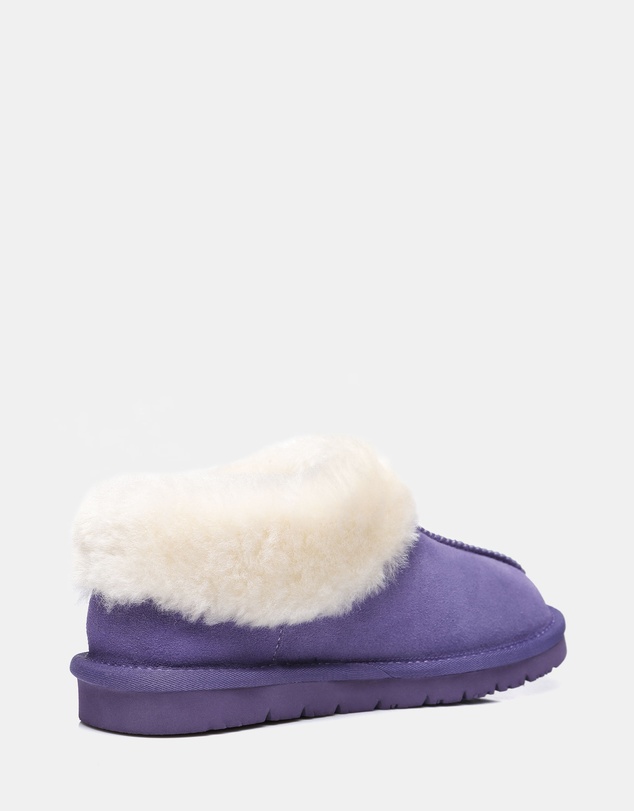 EVERAU - Australian Shepherd Ugg Homey Slipper Cow Leather Upper House Shoes