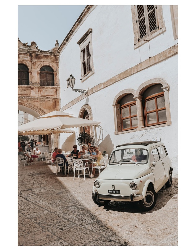Amichi Co - Piazza di Ostuni Puglia Fine Art Photography Print