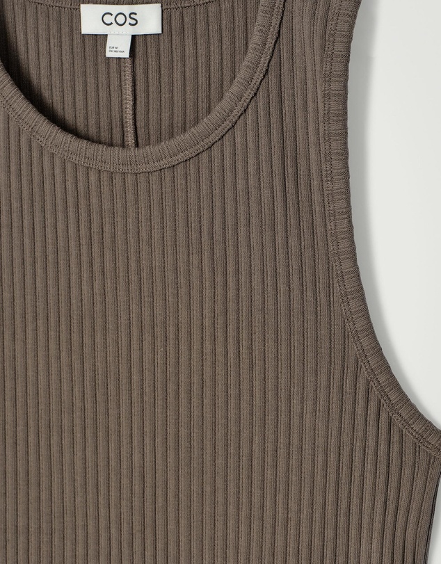 COS - Slim Ribbed Cotton Tank Top