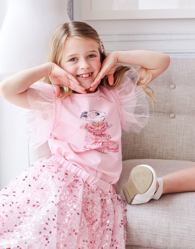 Rock Your Kid - Claris the Mouse Blush T-Shirt