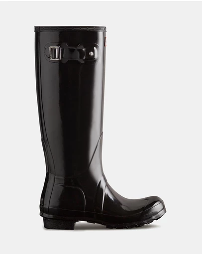 Hunter - Original Tall Gloss Wellington Boots - Women's