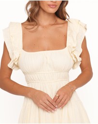 Petal & Pup - Linda Midi Dress - Butter Yellow