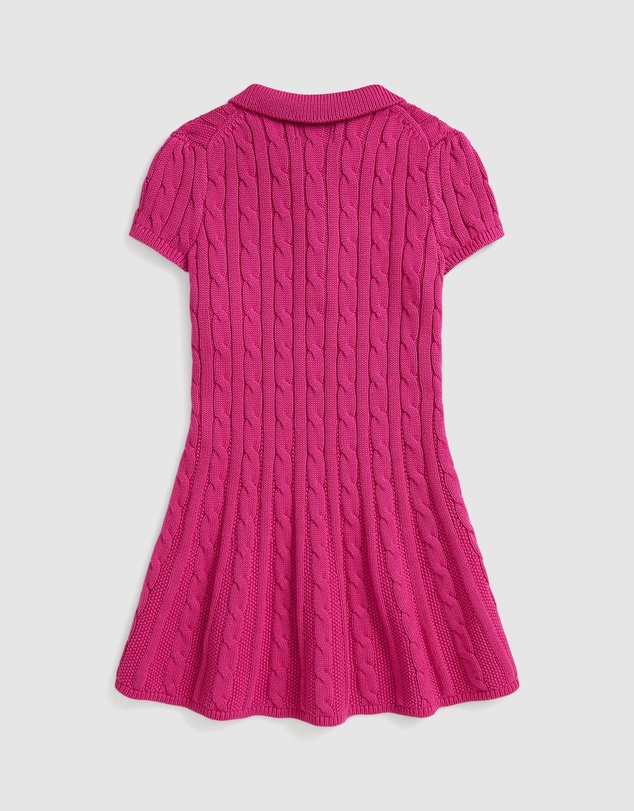 Polo Ralph Lauren - Cable-Knit Cotton Polo Sweater Dress - Kids