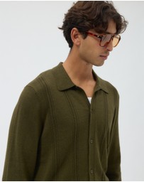 AERE - Silk Blend Textured Knit Shirt