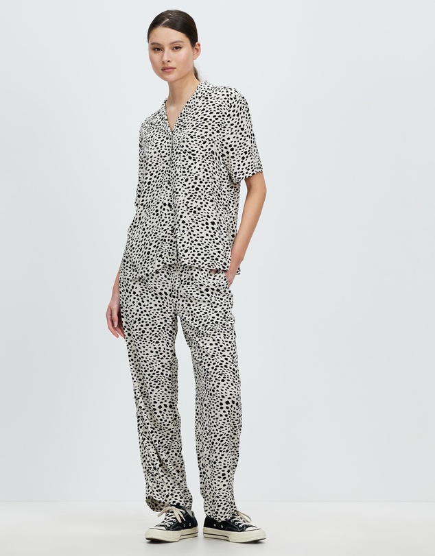 Brixton - Bunker Cheetah Boyfriend Woven Camp Shirt