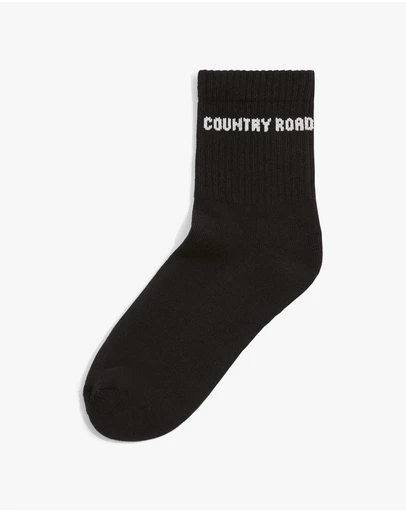 Country Road - Australian Cotton Blend Cr Sport Quarter Crew Sock