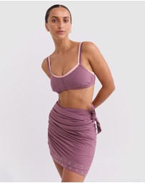 Pinky & Kamal - Eyelet Wrap Skirt