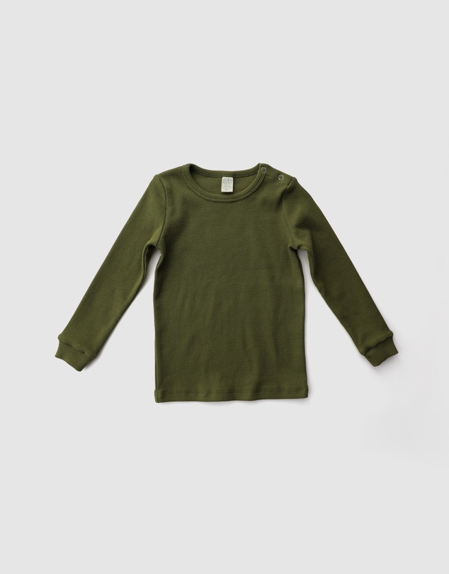 WITH LOVE FOR KIDS - Basics Thick Ribbed Long Sleeve Top - Kids