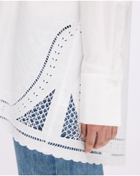Minima Esenciales - Daphne Embroidered Oversized Shirt