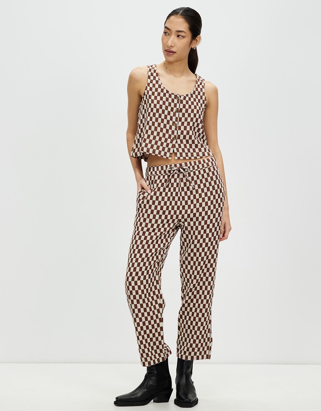 Brixton - Mykonos Small Check Tank