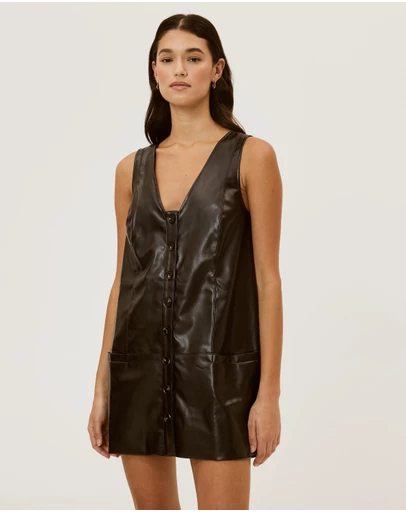 Calli - Lilly Pu Mini Dress
