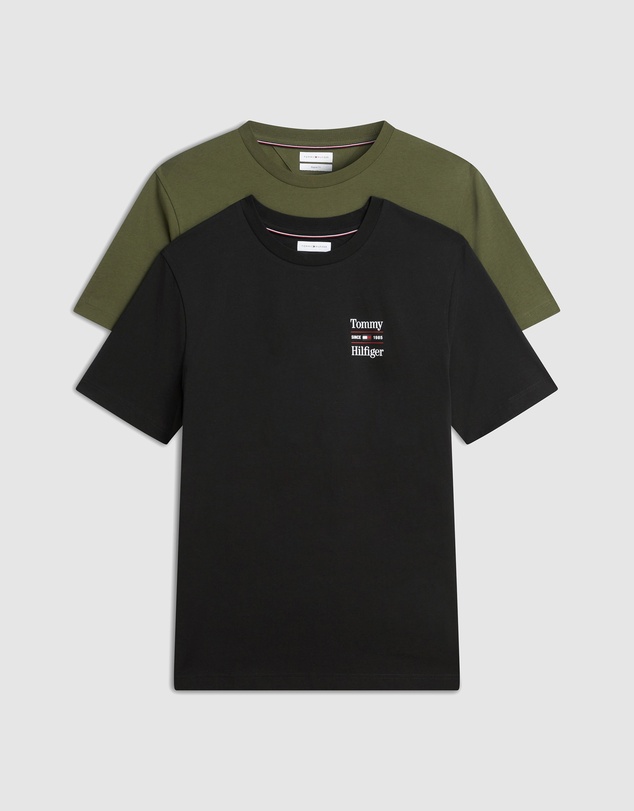 Tommy Hilfiger - 2-Pack Stacked Logo Jersey T-Shirts