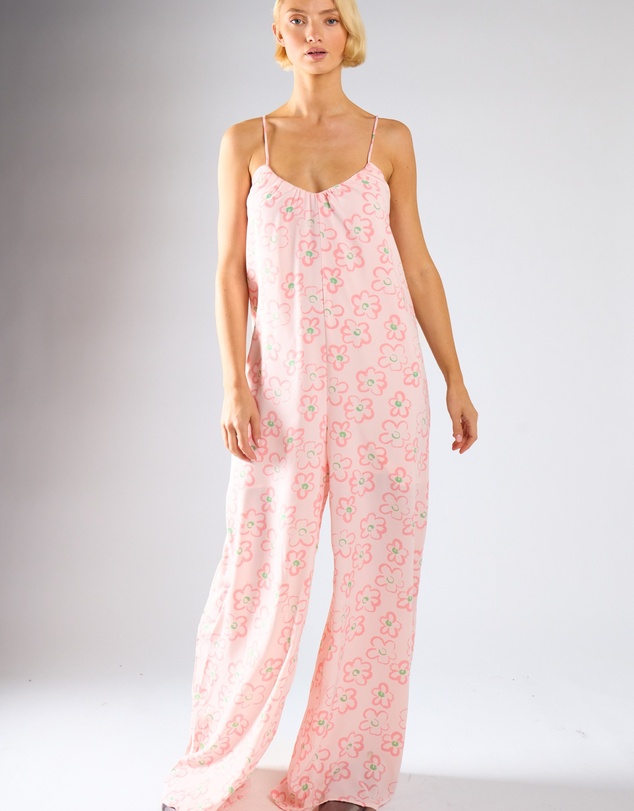 Glamorous - Loose-Fit Lace-Up Jumpsuit