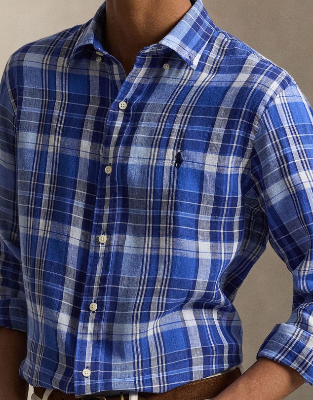 Polo Ralph Lauren - Custom Fit Plaid Linen Shirt