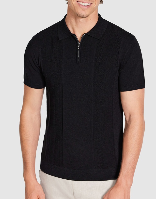 Tarocash - Stilone Zip Knit Polo
