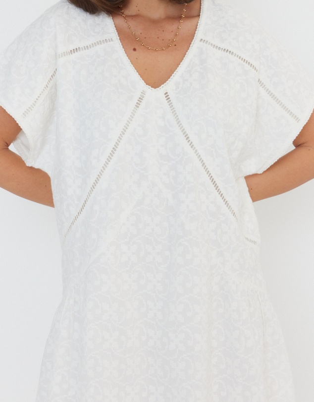 ALEXANDRA - Isaac Dress White