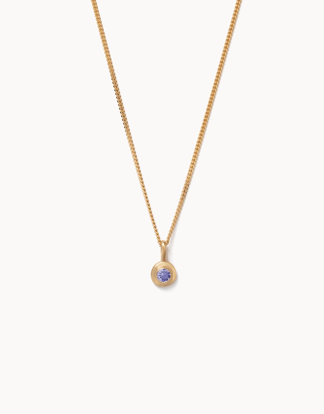 Kirstin Ash - Birthstone Necklace December Tanzanite