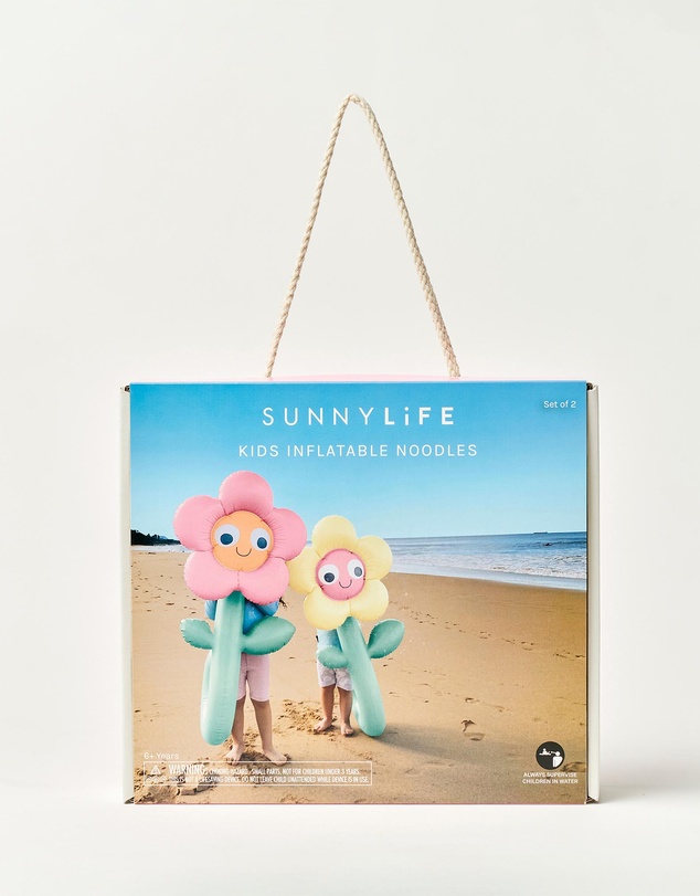 Sunnylife - 2-Pack Poppy the Peach Inflatable Noodle - Kids