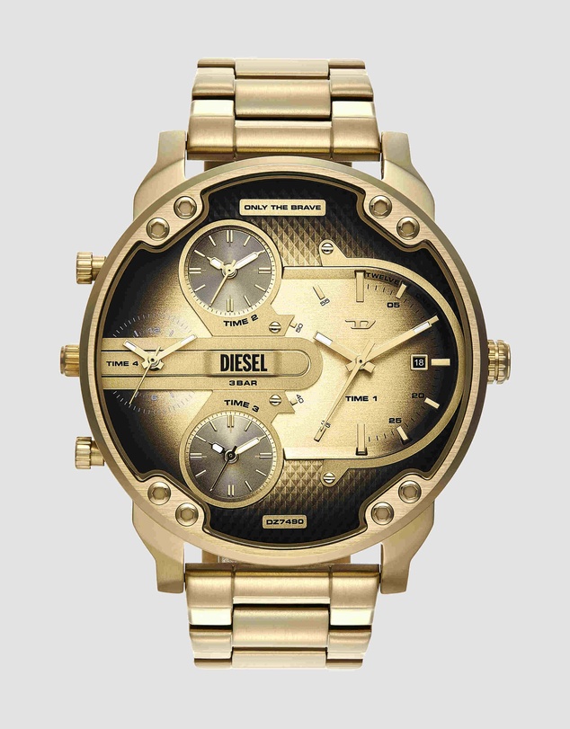 Diesel - Mr. Daddy Slim Gold Tone Analogue Watch
