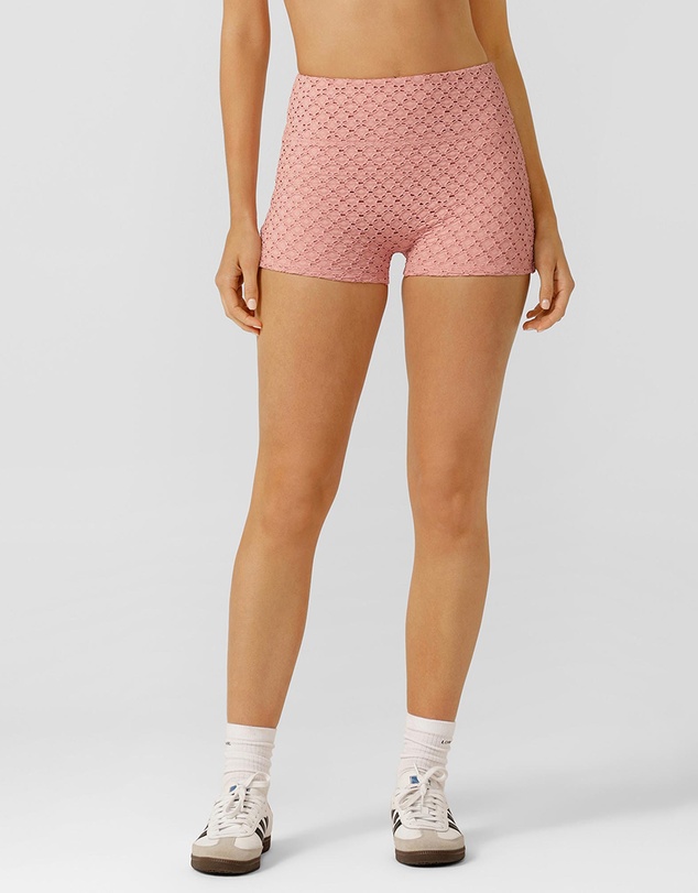 Lorna Jane - Keepsake Broderie 7cm Bike Shorts