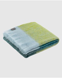 St Albans - Mohair Throw Everglades