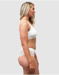 Naturana - Side Smoothing Organic Cotton Wirefree Minimiser Bra